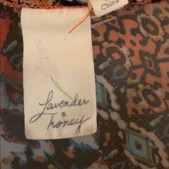 MLavender and honey. Beach cover. Sheer wrap multicolor. - Picture 2 of 4